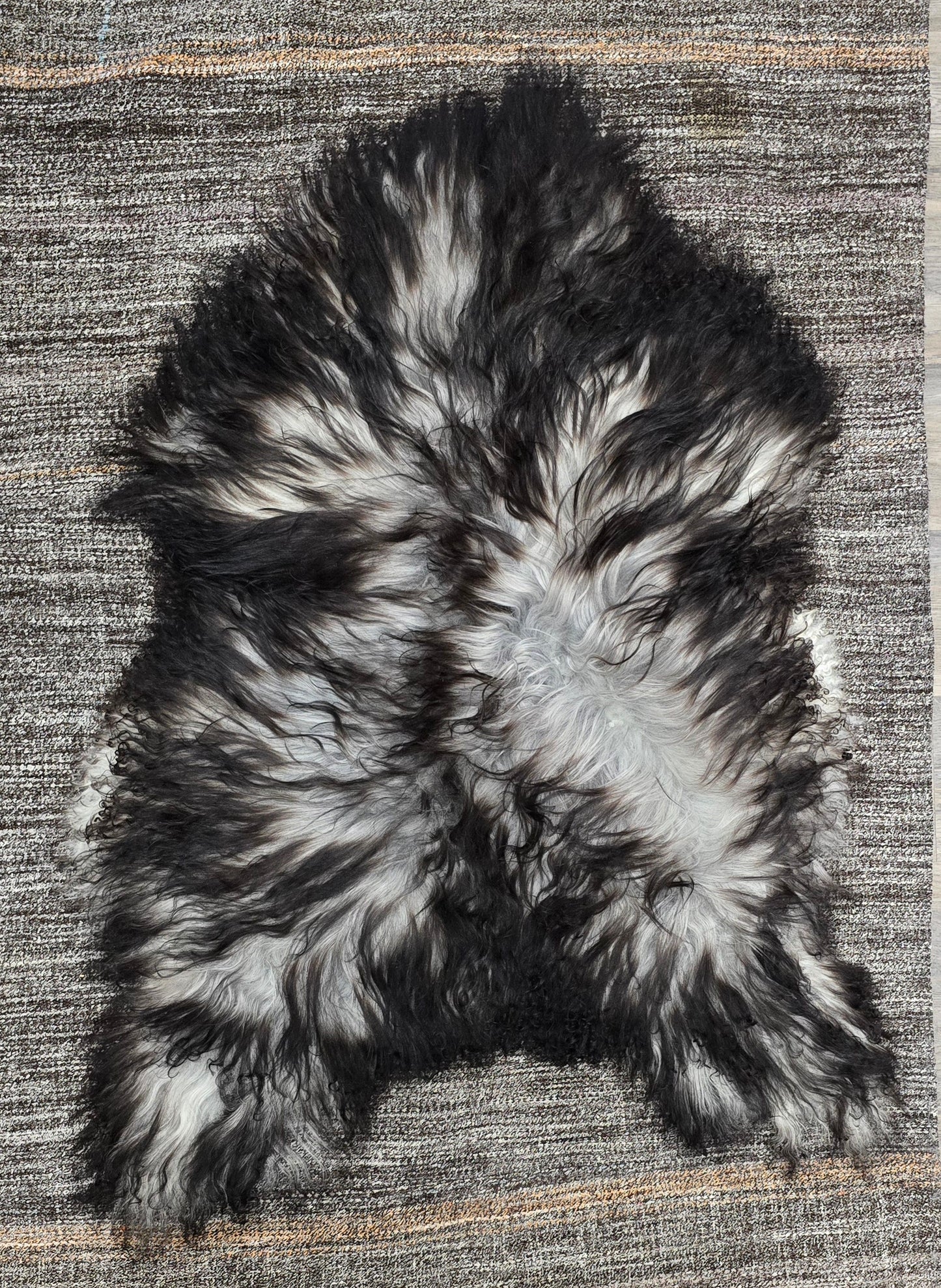 ONE OF A KIND Icelandic Dark Grey Sheepskin