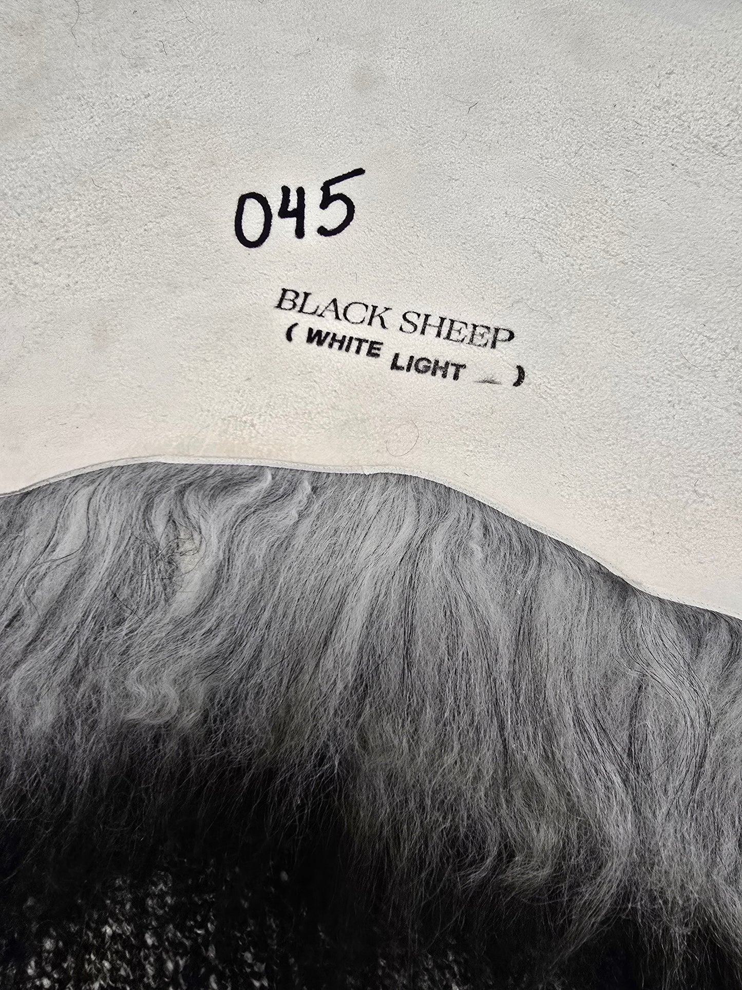 ONE OF A KIND Icelandic Dark Grey Sheepskin