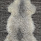 ONE OF A KIND Long Wool White/Grey Gotland Sheepskin