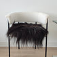ONE OF A KIND Salt and Pepper Long Wool Icelandic Sheepskin chair pad