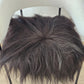 ONE OF A KIND Salt and Pepper Long Wool Icelandic Sheepskin chair pad