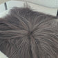 ONE OF A KIND Salt and Pepper Long Wool Icelandic Sheepskin chair pad