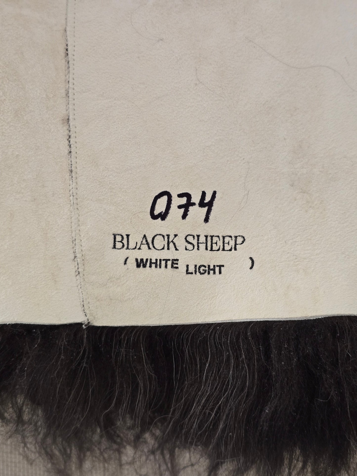 ONE OF A KIND Salt and Pepper Long Wool Icelandic Sheepskin chair pad