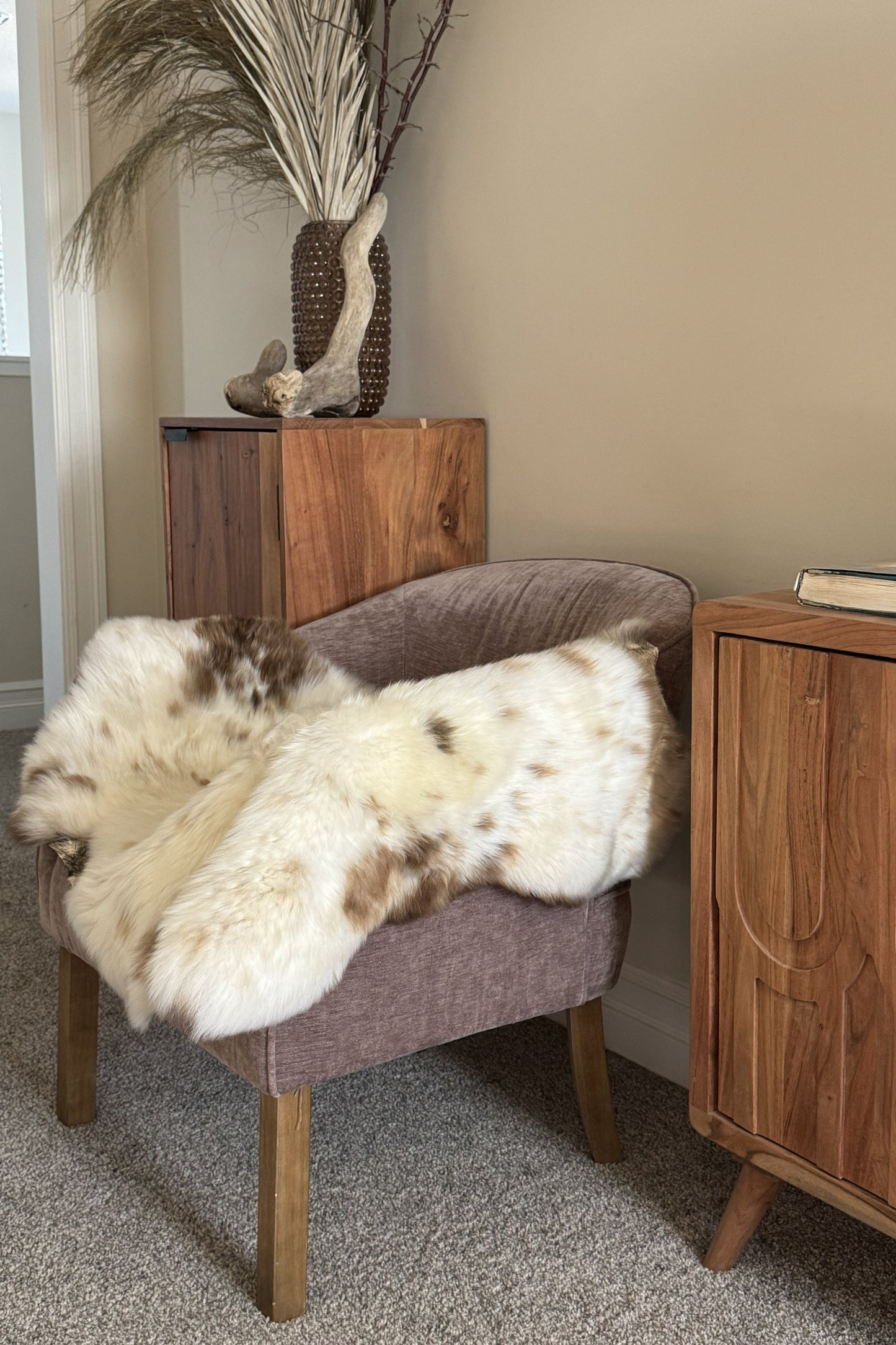 Unique Speckled Welsh Sheepskin