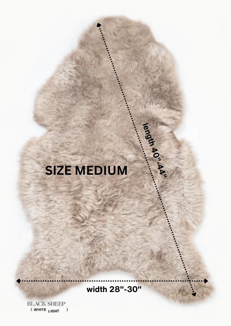 Peau de mouton islandaise en lin tondu