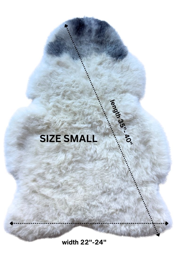 Natural Shorn Grey Spotted Icelandic Sheepskin | Random
