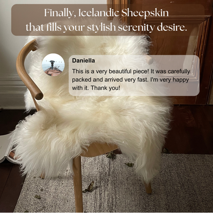 White Icelandic Sheepskin