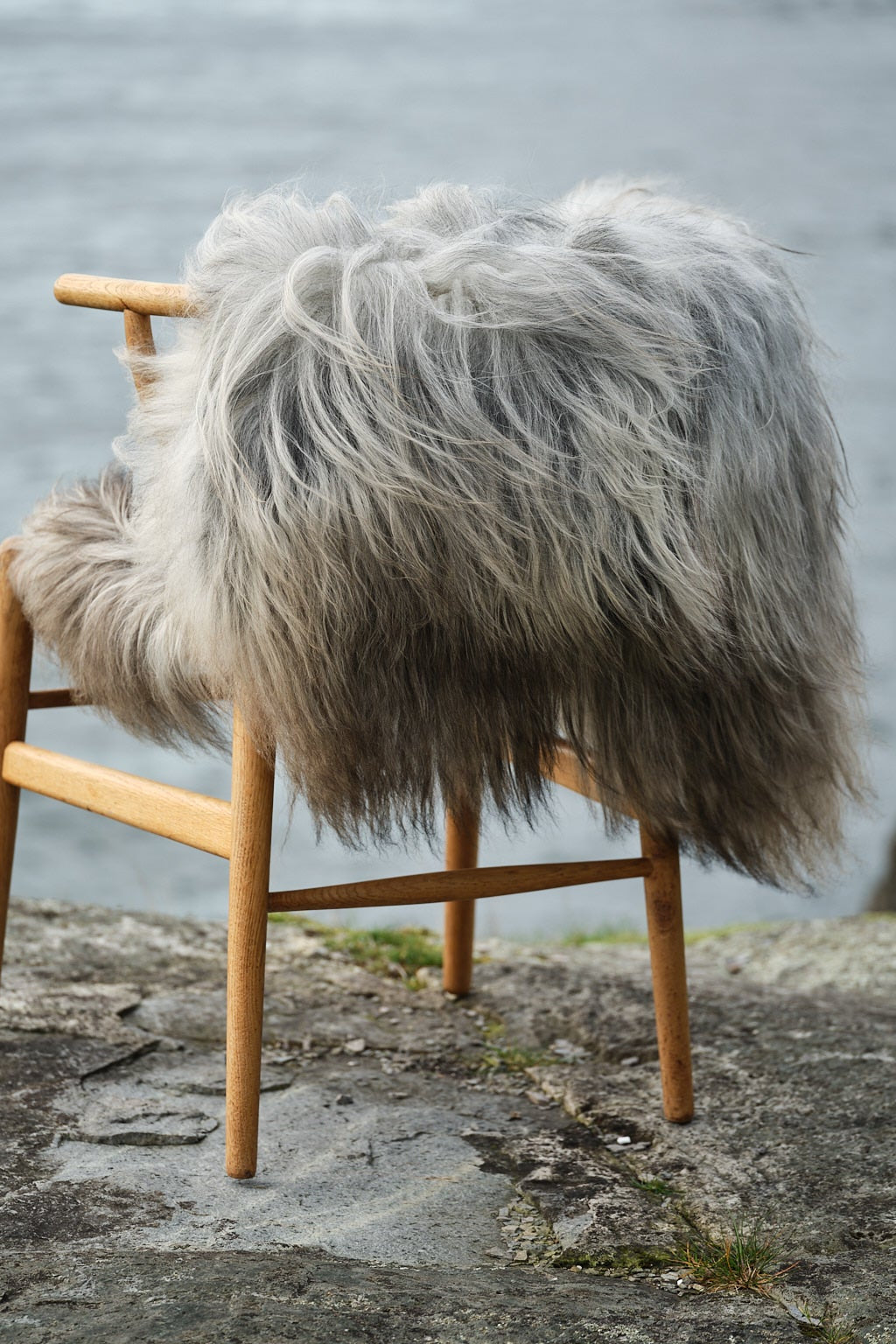 Natural Light Grey Icelandic Sheepskin