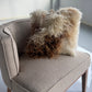 Mélange Sheepskin Pillow, curly wool