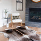 Large Dark Grey Cowhide Area Rug