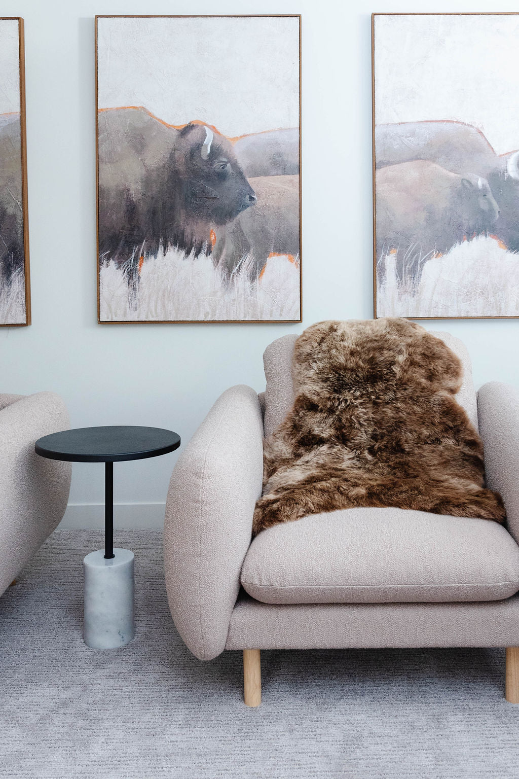 Shorn Light Brown Icelandic Sheepskin