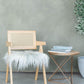 Coussin de chaise en peau de mouton islandais gris
