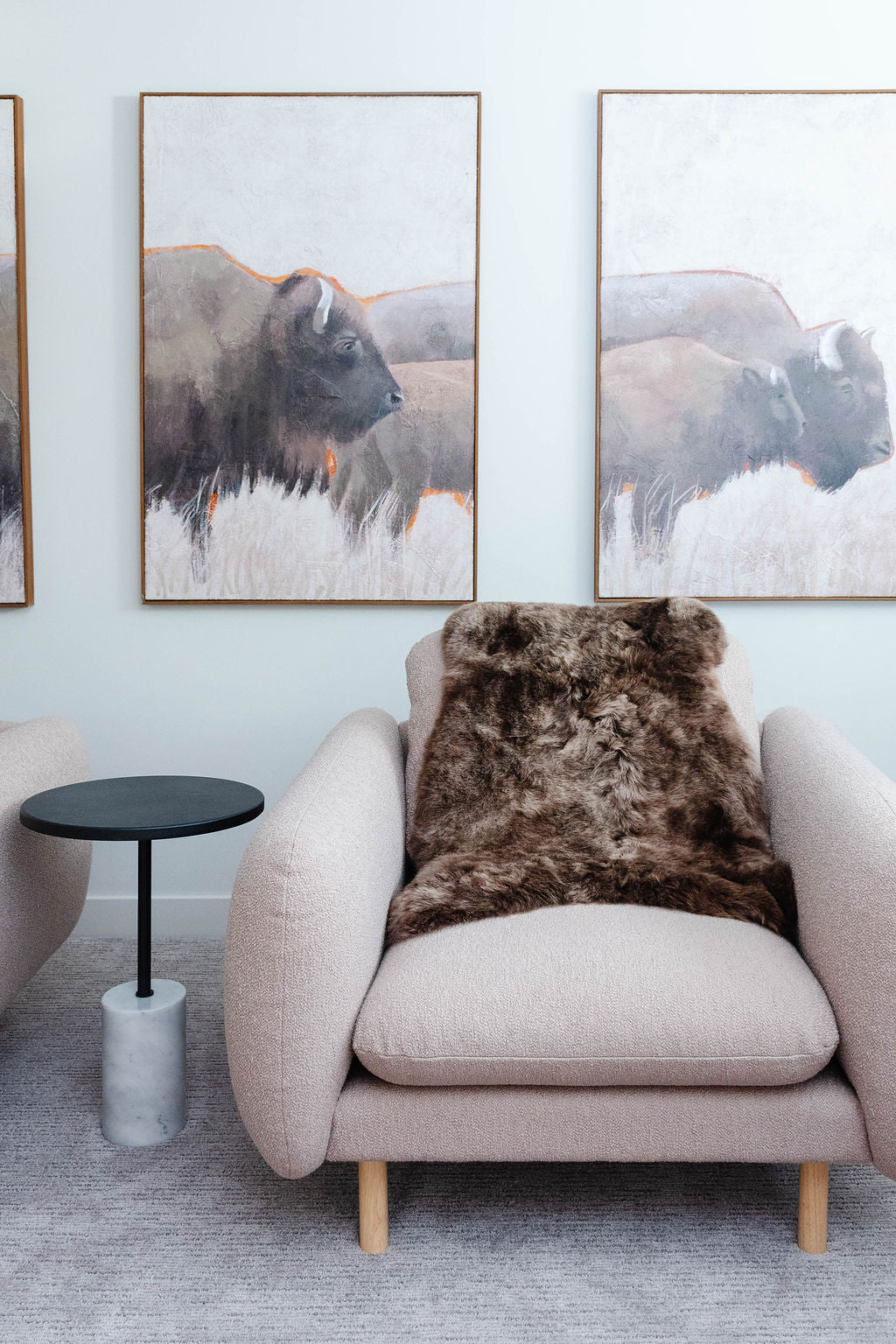 Shorn Dark Brown Icelandic Sheepskin