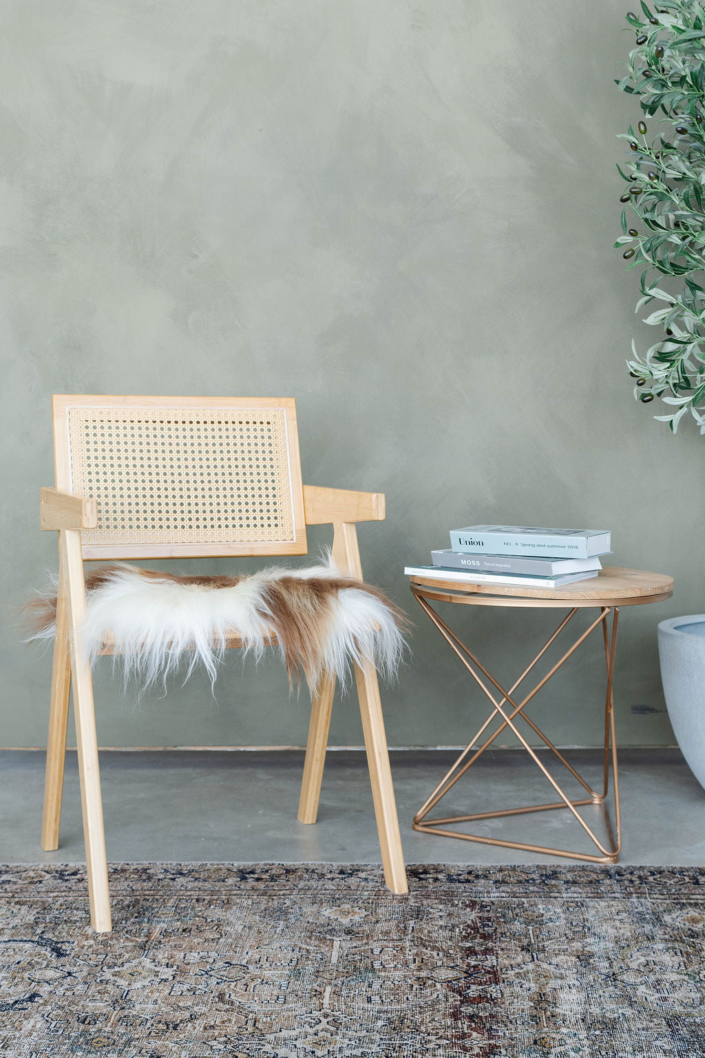 Brown Spotted Icelandic Sheepskin Chair Pad | Random