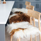 Brown Spotted Icelandic Sheepskin Chair Pad | Random