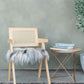 Coussin de chaise en peau de mouton islandais gris
