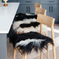 Black Spotted Icelandic Sheepskin Chair Pad | Random