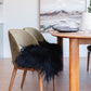 Black Icelandic Sheepskin Chair Pad