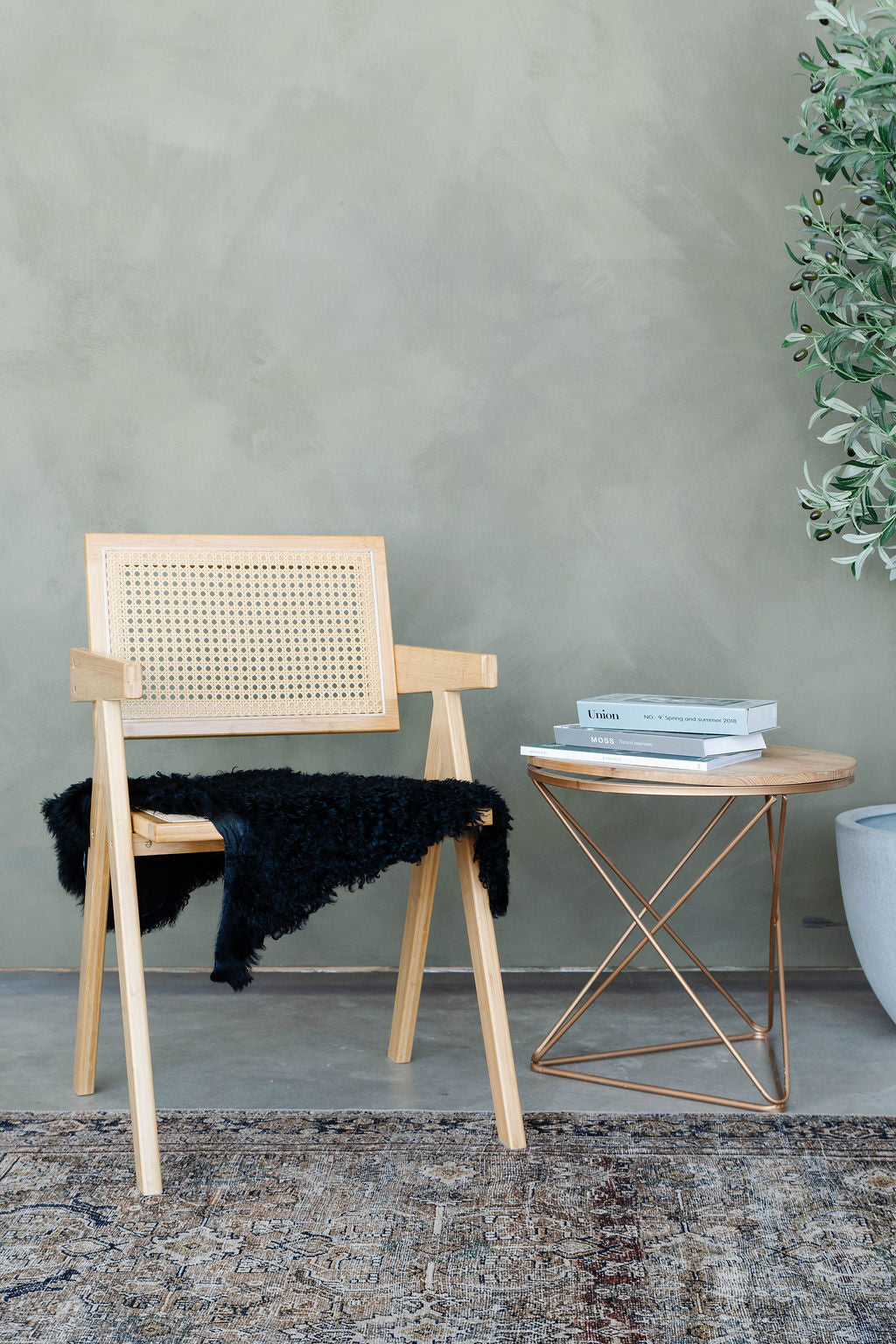 Black Tigrado Spanish Curly Sheepskin