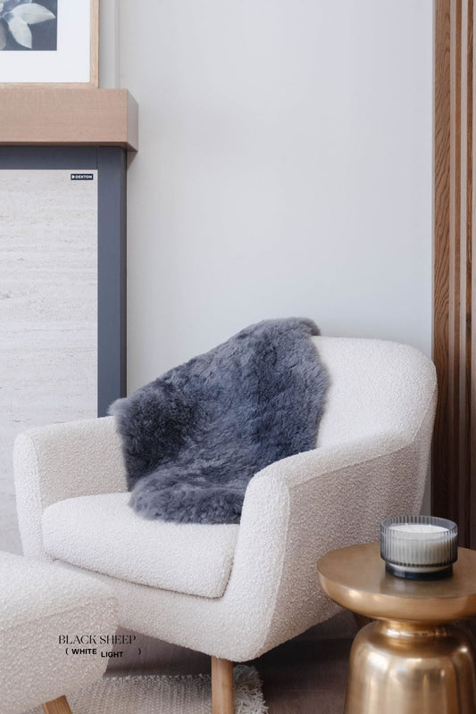 Shorn Silver Icelandic Sheepskin