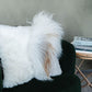Mélange Sheepskin Pillow, straight wool