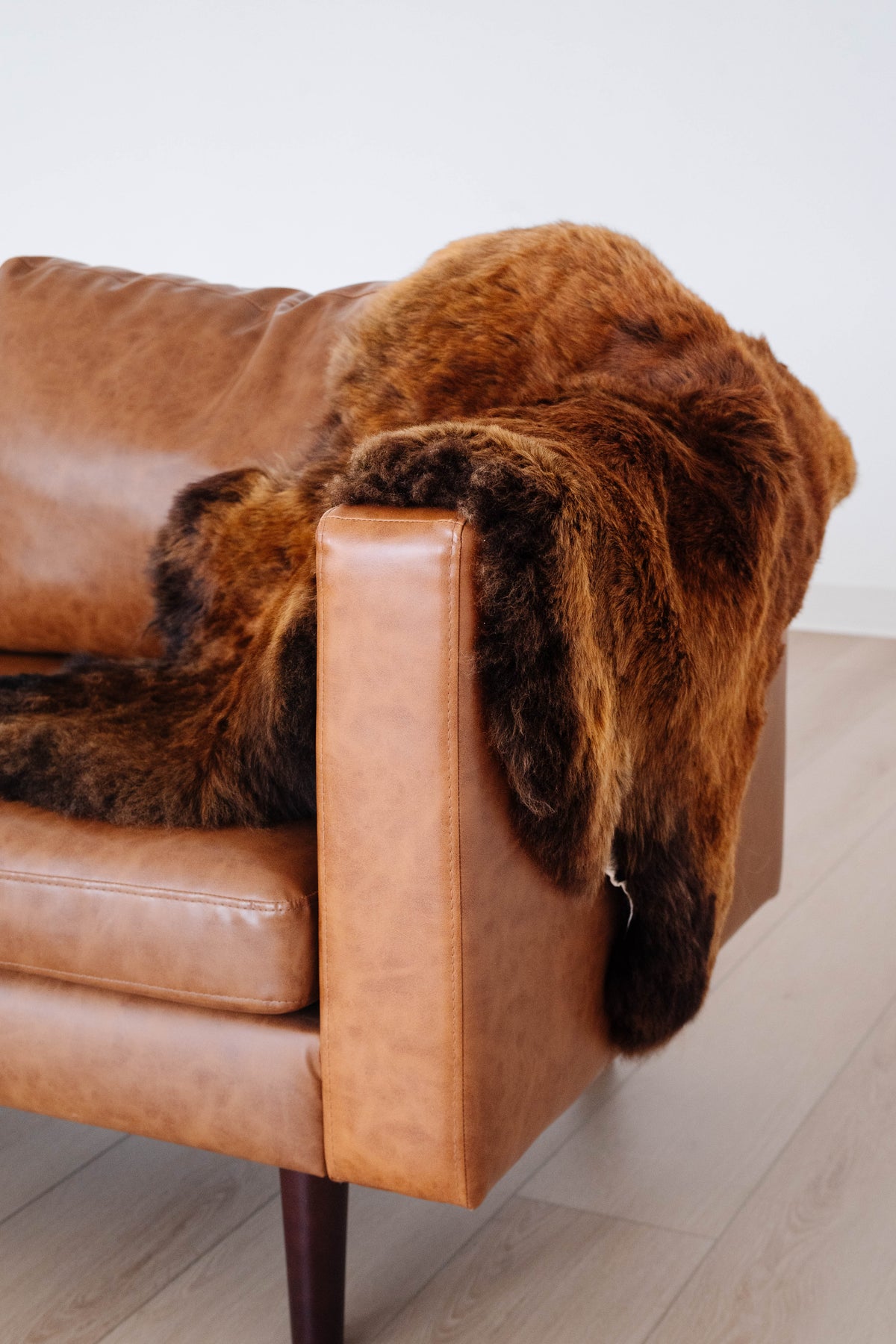 Natural Shorn Rare Rusty Brown Icelandic Sheepskin