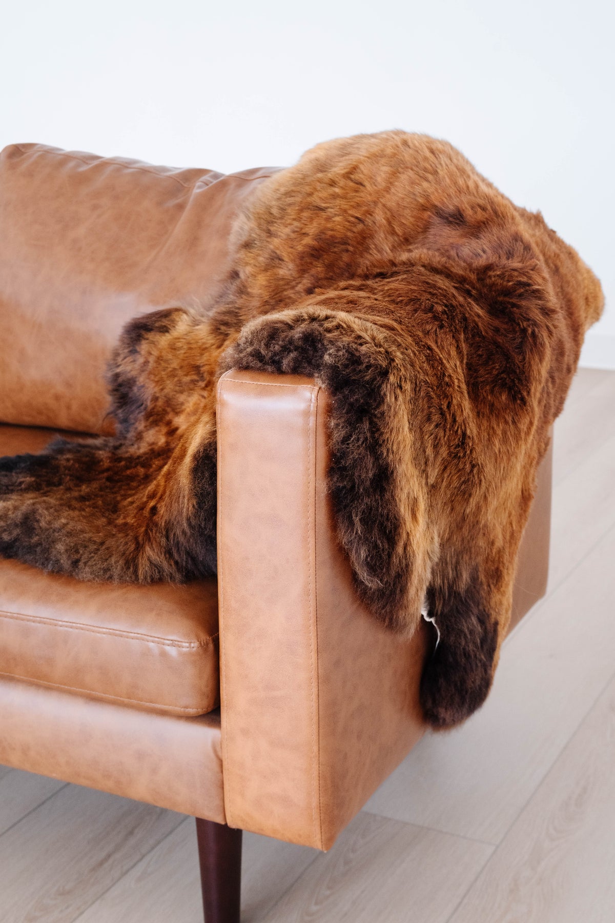 Natural Shorn Rare Rusty Brown Icelandic Sheepskin