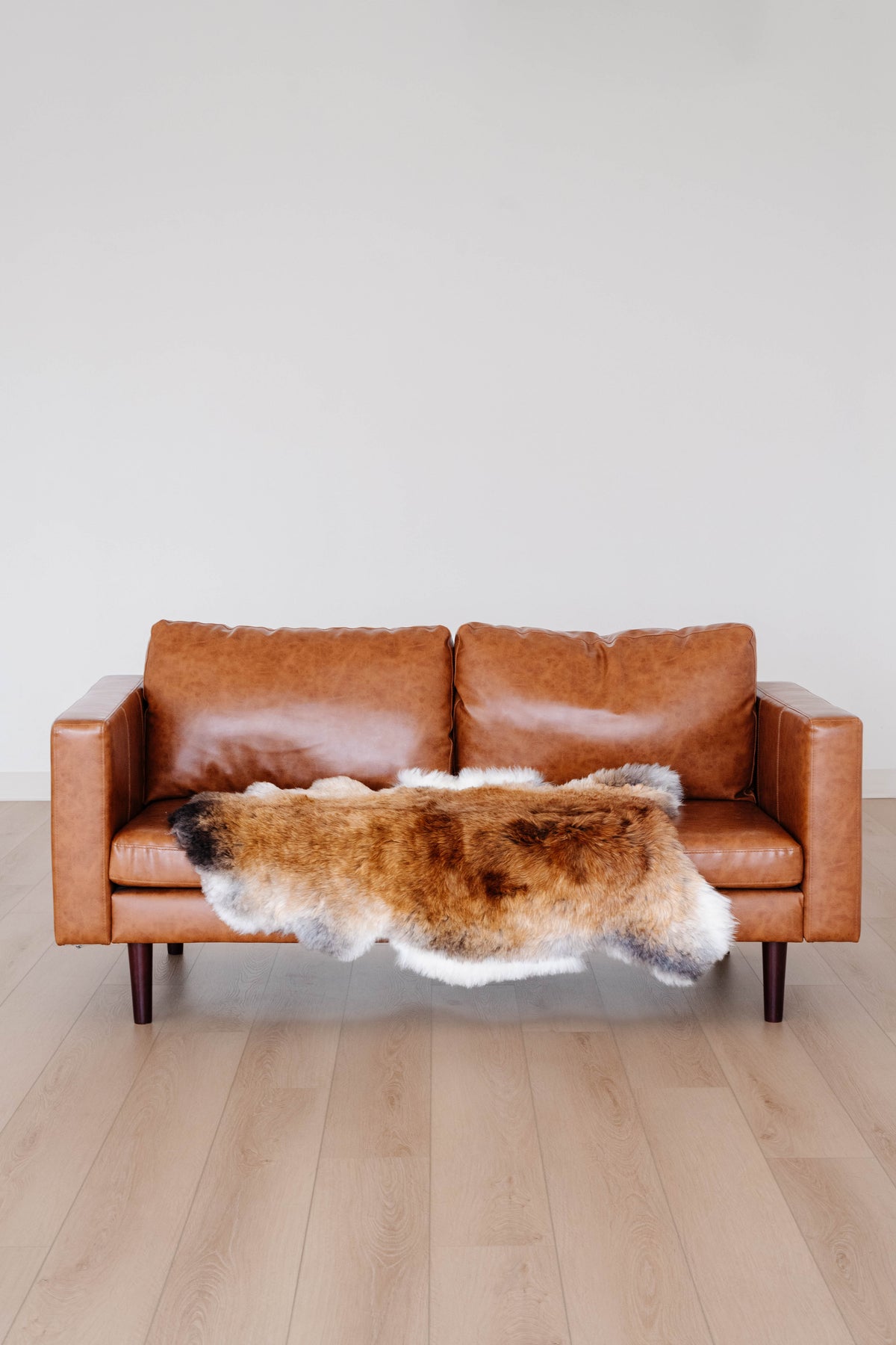Natural Shorn Rare Rusty Brown Icelandic Sheepskin