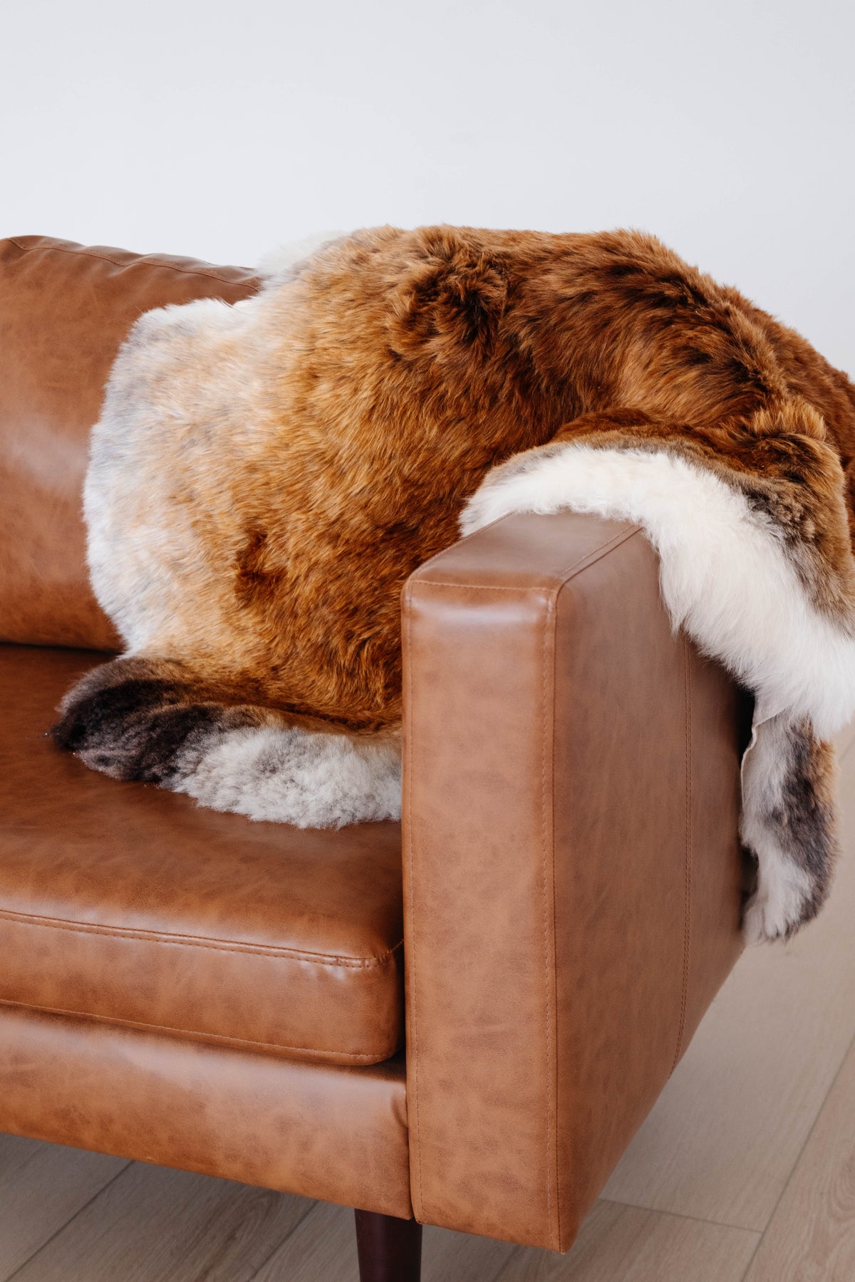 Natural Shorn Rare Rusty Brown Icelandic Sheepskin