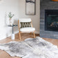 Large Brindle Grey Cowhide Area Rug