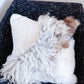 Mélange Sheepskin Pillow, curly wool