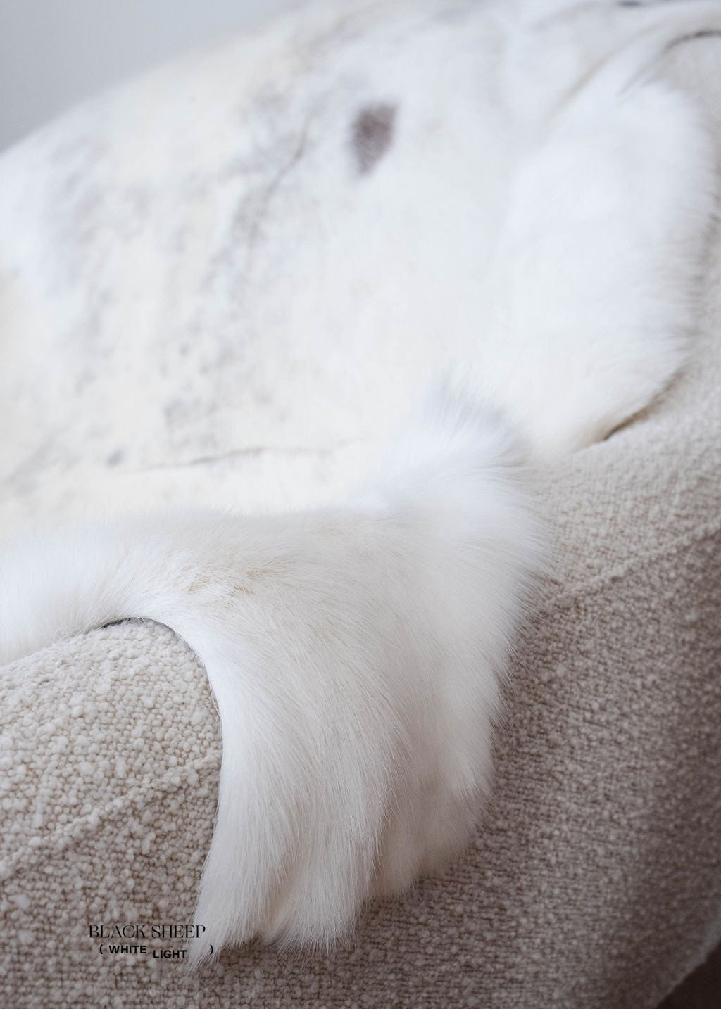 White Sami Reindeer Hide