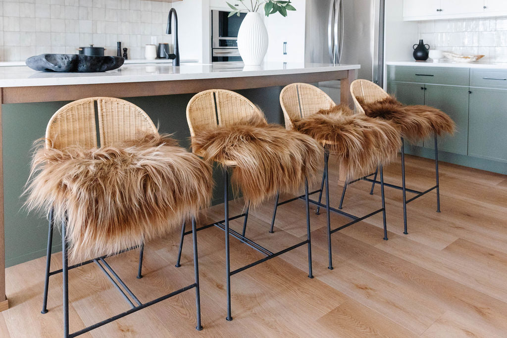 Brown Icelandic Sheepskin Chair Pad