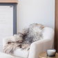 Natural Curly Grey Icelandic Sheepskin