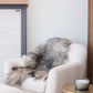 Natural Curly Grey Icelandic Sheepskin