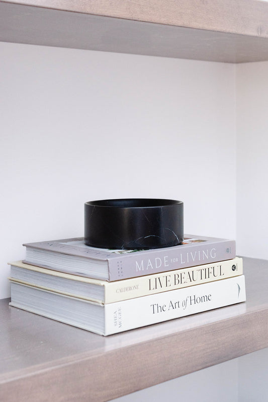 Black Marquina Marble Deep Dish