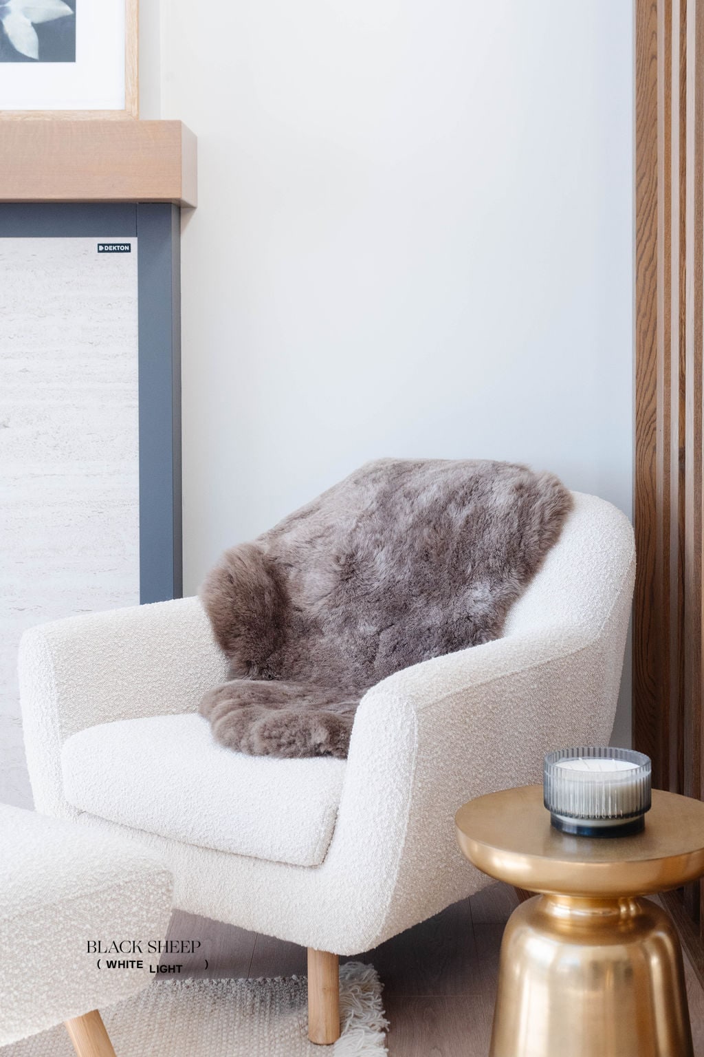 Shorn Taupe Icelandic Sheepskin