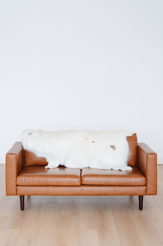 White Sami Reindeer Hide