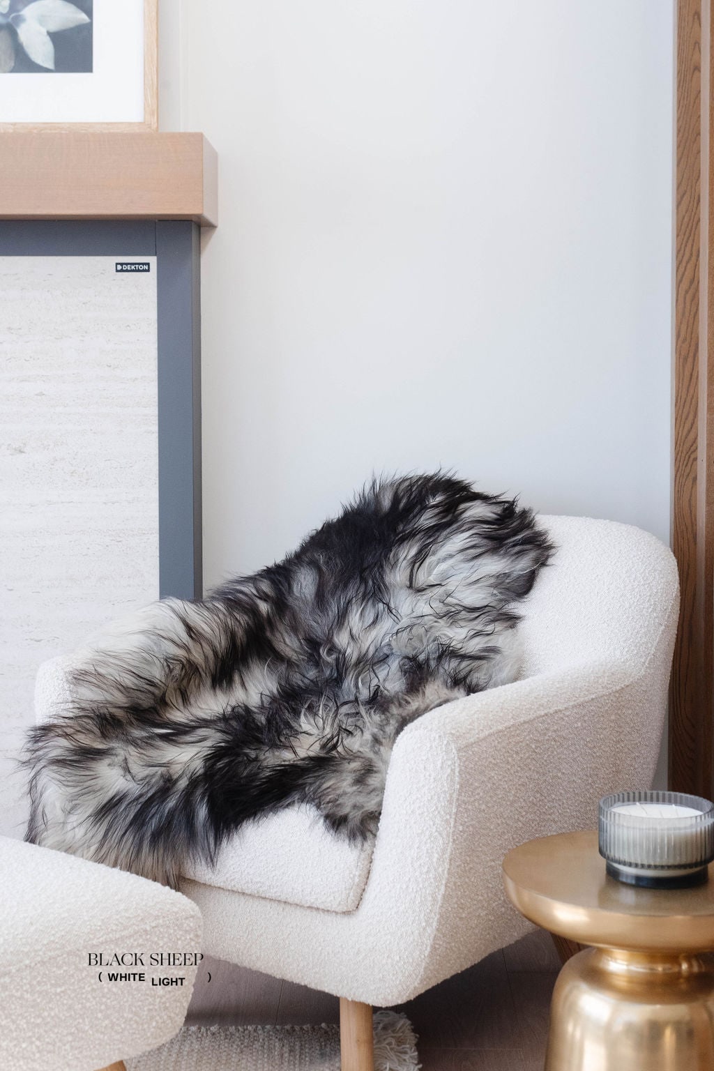 Natural Dark Grey Icelandic Sheepskin