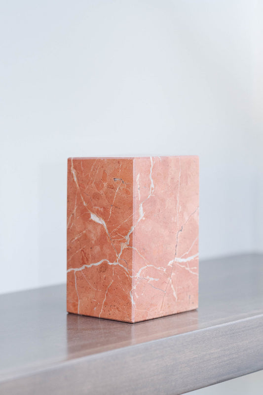Rosso Alicante Marble Asymmetric Book Ends