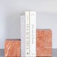 Rosso Alicante Marble Asymmetric Book Ends