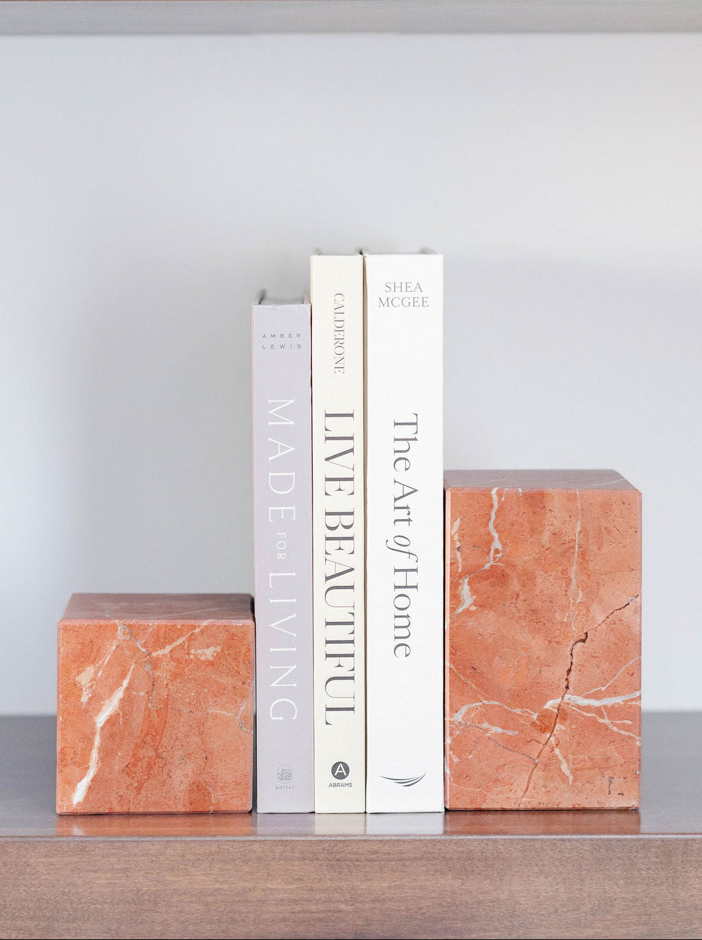 Rosso Alicante Marble Asymmetric Book Ends