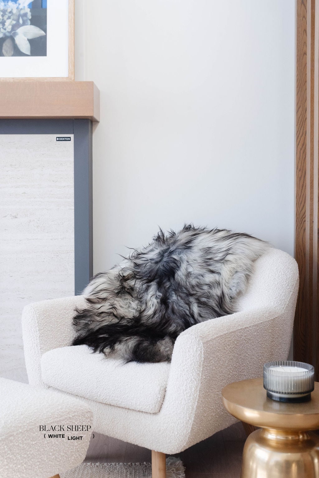 Natural Dark Grey Icelandic Sheepskin