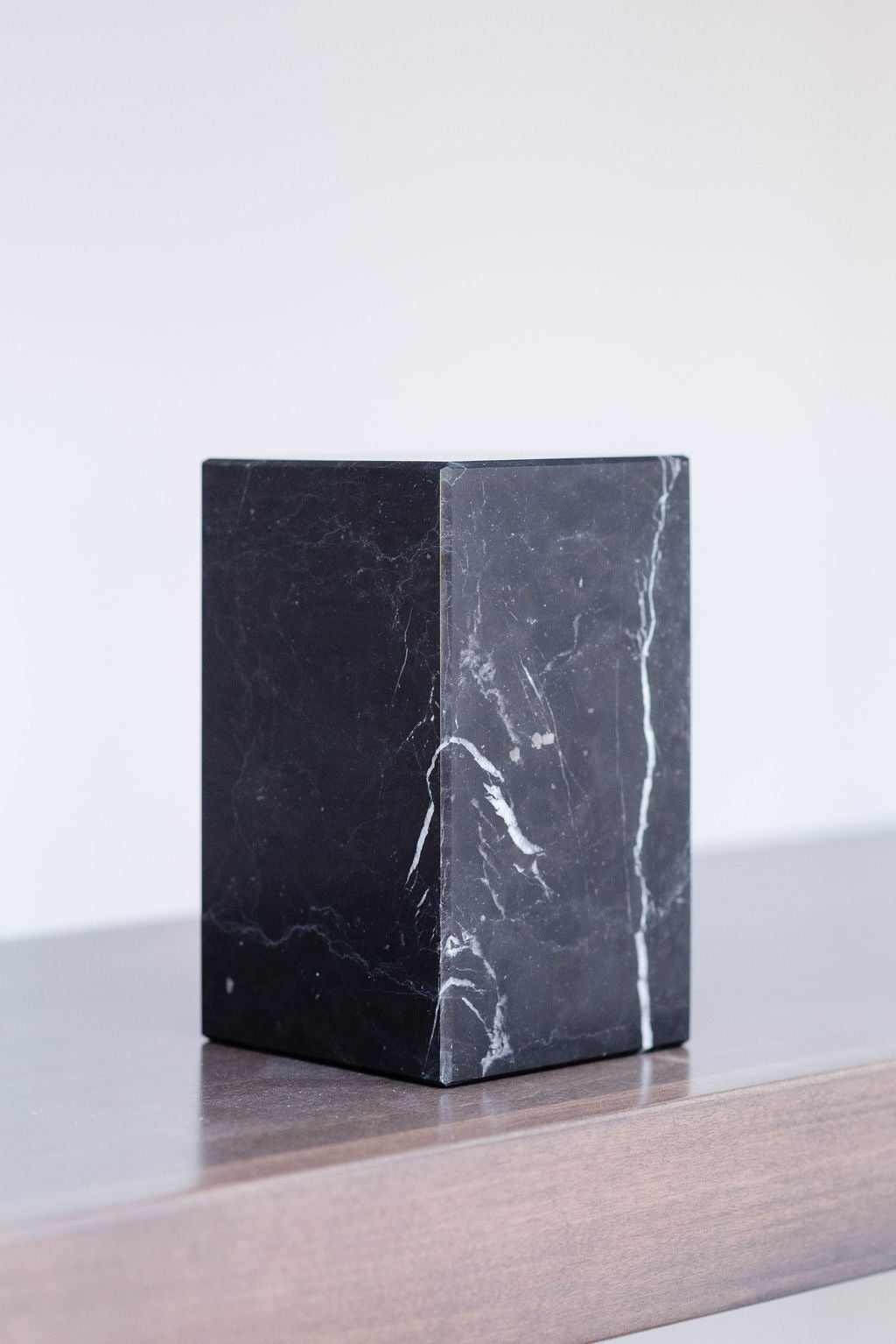 Black Marquina Marble Asymmetric Book Ends