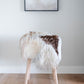 Mélange Sheepskin Stool, curly wool