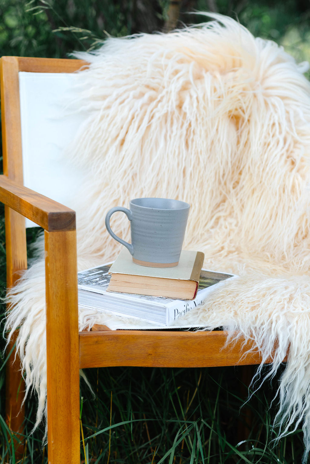 White Icelandic Curly Sheepskin