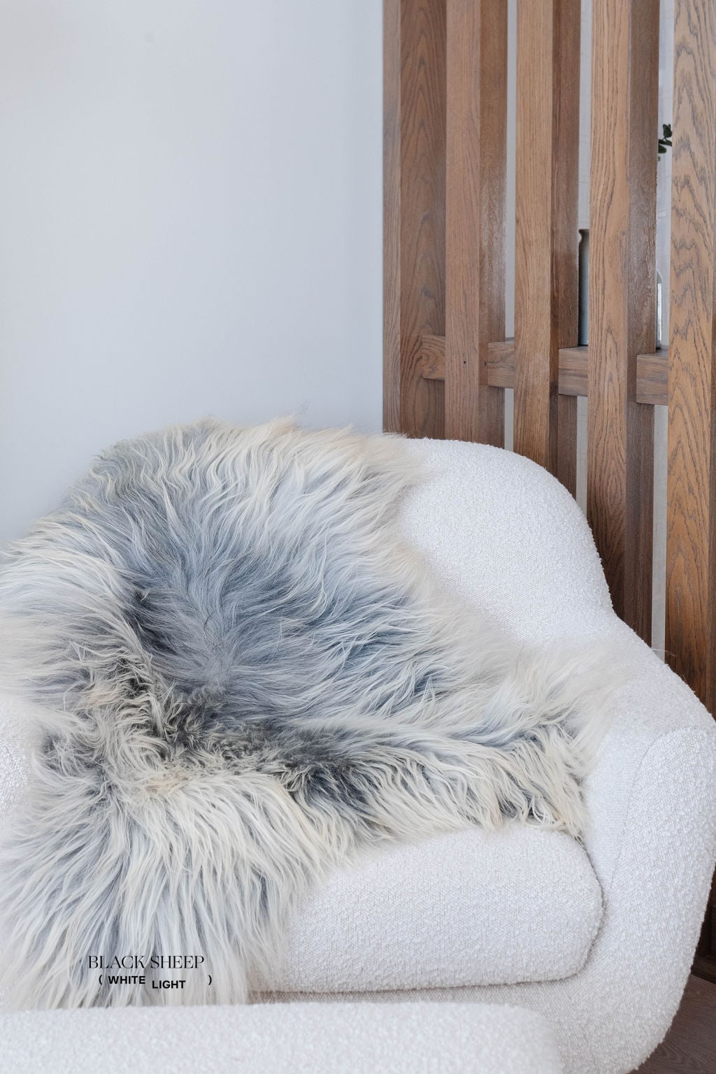 Natural Light Grey Icelandic Sheepskin