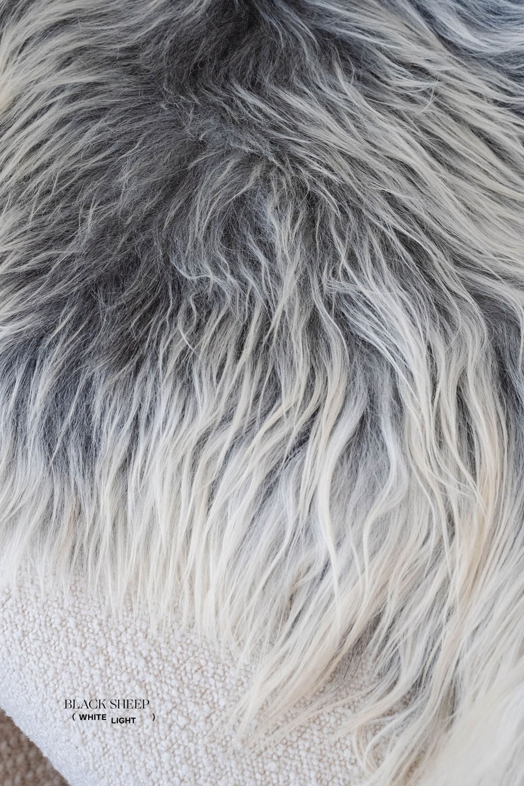 Natural Light Grey Icelandic Sheepskin