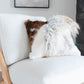 Mélange Sheepskin Pillow, curly wool - Black Sheep (White Light)