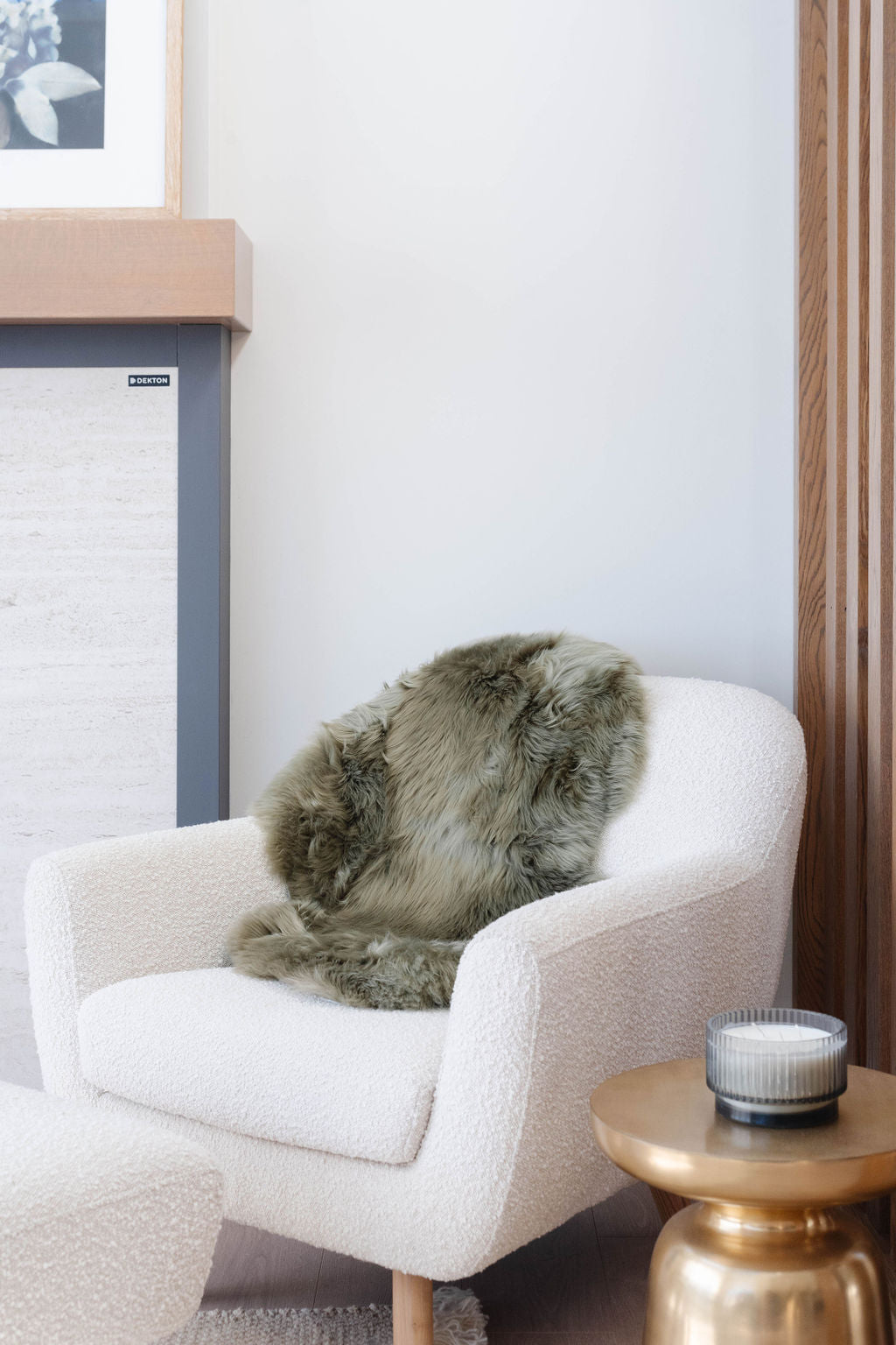 Olive Green Icelandic Sheepskin